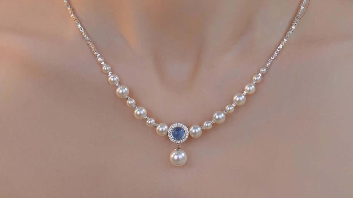Ocean's Whisper: The Pearl Drop Necklace Collection