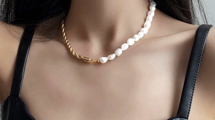 The Half Pearl Half Chain Necklace: A Quirky Odyssey of Elegance